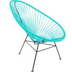 Acapulco Design Acapulco Classic Chair aquaverde, schwarz/Sitzfläche PVC/Gestell Stahl pulverbeschichtet/BxHxD 70x90x95cm aquaverde, schwarz Gestell Stahl pulverbeschichtet