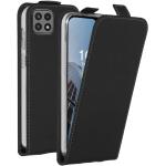 Reduzierte Schwarze Samsung Galaxy A22 Hüllen Art: Flip Cases aus Kunstleder 