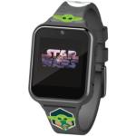 Reduzierte Graue Star Wars The Mandalorian Smartwatches aus Kunststoff mit Kamera mit Kunststoff-Uhrenglas für Kinder zum Fitnesstraining 