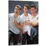 ACIDI Leinwandbild 30 50cm Jonas Brothers Pop Rock Band Starke Wohnzimmer Poster Schlafzimmer Malerei Kein Rahmen