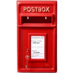 Reduzierte Rote Englische Briefkästen pulverbeschichtet aus Gusseisen abschließbar 