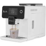 Weiße Moderne Acopino Kaffeevollautomaten mit Kaffee-Motiv aus Kunststoff mit Kaffeemühle 