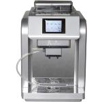Silberne Acopino Kaffeevollautomaten mit Kaffee-Motiv aus Silber mit Milchaufschäumer 