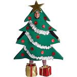 Grüne Weihnachtsbaum-Kostüme aus Filz für Damen Einheitsgröße 
