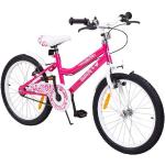Actionbikes Motors Kinderfahrrad »Mädchen Kinder Fahrrad Butterfly in Pink - mit Antirutschgriffen«, 1 Gang, ohne Schaltung, rosa, Pink/Weiß