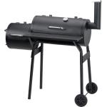 ACTIVA BBQ Smoker Grill Grillwagen Holzkohle mit Feuerbox BBQ Grill Smoker Kombination, Grillwagen Holzkohlegrill mit Smoker, Barbecue - 11225