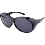 ActiveSol Überziehbrille Damen MEGA | Sonnenbrille polarisiert zum Überziehen | UV400 | Autofahren & Fahrrad | Brille über Brille für Brillenträger | Polbrille | 32g (Schwarz)