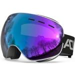 ACURE Skibrille für Damen Herren Kinder, Brillenträger Snowboard Brille Verspiegelt, UV-Schutz Kompatibler Helm Anti Fog Snowboardbrille