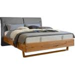 Graue ADA Premium Betten mit Matratze aus Massivholz mit Härtegrad 2 