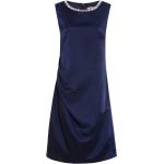 Blaue Ärmellose Adagio Mini Kurze Abendkleider mit Strass für Damen Größe L 