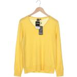 Reduzierte Gelbe Adagio Kaschmir-Pullover aus Wolle für Damen Größe M 