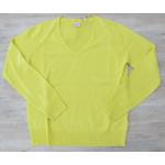 Gelbe Adagio Kaschmir-Pullover aus Wolle für Damen Größe XL 