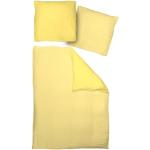 Reduzierte Gelbe Adam Linens Bio Bettwäsche Sets & Bettwäsche Garnituren mit Reißverschluss aus Renforcé 135x200 