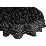 Schwarze Adam Linens Bio Runde Runde Tischdecken 145 cm aus Textil maschinenwaschbar 