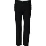 Schwarze Adamo Stretch-Jeans mit Reißverschluss aus Baumwolle für Herren Große Größen 