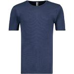 ADAMO Feinripp- Unterhemd mit halbem Arm in dunkelblau bis Übergröße 20, Größe:14