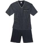 Bunte Gestreifte Adamo Pyjamas kurz aus Jersey maschinenwaschbar Größe 8 XL - versandkostenfrei 