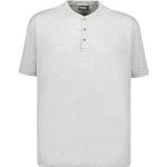 Graue Melierte Adamo T-Shirts aus Baumwolle für Herren Größe 10 XL Große Größen 