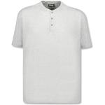 Graue Melierte Adamo T-Shirts aus Baumwolle für Herren Größe 10 XL Große Größen 