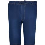 Marineblaue Unifarbene Adamo Herrenhosen aus Baumwolle Größe 10 XL 