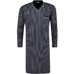 Marineblaue Langärmelige Adamo Herrennachthemden aus Baumwolle Größe 4 XL 
