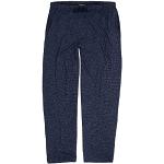 ADAMO Lange Loungewear Hose in Übergrößen bis 12XL Serie Leon für Herren dunkelblau meliert, Größe:12XL