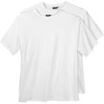 ADAMO Rundhalsshirt »Übergrößen Weißes T-Shirt 2er Pack Marlon Adamo-Fashion«, weiß
