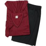 Bordeauxrote Unifarbene Adamo Herrenschlafanzüge & Herrenpyjamas aus Baumwolle Größe 8 XL 