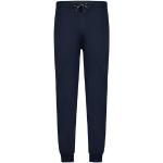 Marineblaue Unifarbene Adamo Pyjamahosen lang aus Jersey für Herren Größe 9 XL 1-teilig 