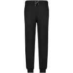 Schwarze Unifarbene Adamo Pyjamahosen lang aus Jersey für Herren Größe 9 XL 1-teilig 