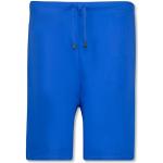 Royalblaue Unifarbene Adamo Pyjamahosen kurz aus Jersey für Herren Größe 8 XL Große Größen 