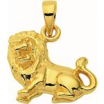 Goldene Adelia's Löwe-Anhänger mit Löwen-Motiv 
