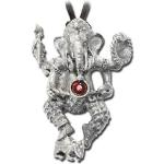 Silberne Ganesha Anhänger aus Kristall für Damen 