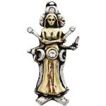 Adelia's Amulett »Galraedia Talisman«, Hecate - Transformation (Umwandlung) und Wiedergeburt, silberfarben