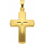 Goldene Adelia's Kreuzanhänger aus Gold für Damen 