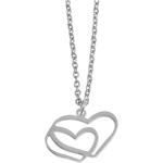 Silberne Silberketten mit Namen mit Herz-Motiv glänzend aus Silber für Damen 