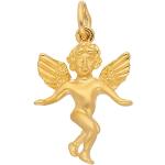 Goldene Engel Anhänger aus Gold 14 Karat für Kinder 