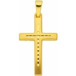Goldene Kreuzanhänger aus Gold für Herren 