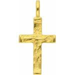 Goldene Kreuzanhänger aus Gold für Herren 