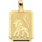 Goldene Löwe-Anhänger mit Löwen-Motiv aus Gold für Herren 