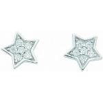 Silberne Sterne Sternohrstecker aus Silber für Damen 