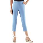 Blaue Unifarbene ADELINA 7/8-Hosen & Knöchelhosen aus Polyamid für Damen Größe XL Petite 