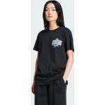 Schwarze adidas Adi T-Shirts für Damen Größe L 