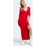 Rote adidas Adicolor Maxi Maxikleider für Damen Größe XL 