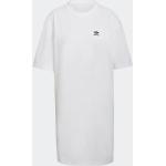 Reduzierte Weiße adidas Adicolor Shirtkleider aus Jersey für Damen Größe S 