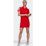 Reduzierte Rote adidas Adicolor Shirtkleider aus Jersey für Damen 