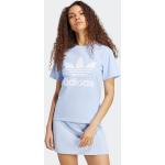 Reduzierte Blaue adidas Adicolor T-Shirts für Damen Größe L 