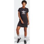 Schwarze adidas Adicolor Shirtkleider aus Jersey für Damen Größe S 