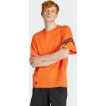 Reduzierte Orange adidas Adicolor T-Shirts für Herren Größe S 
