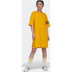 Reduzierte Goldene adidas Adicolor Shirtkleider für Damen Größe S 